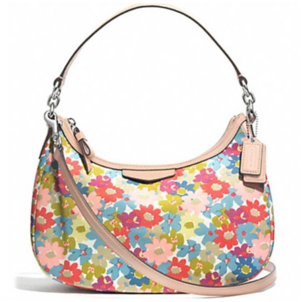 NWT AUTHENTIC Coach Floral Print Demi Cross Body